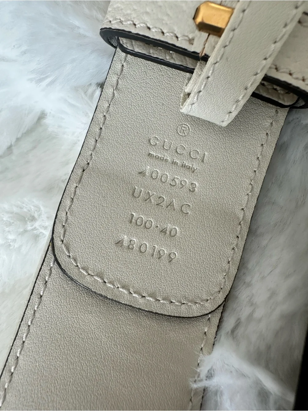 Gucci Authentic Women's set of 2 Leather GG Embellished monogrammed Belts 100